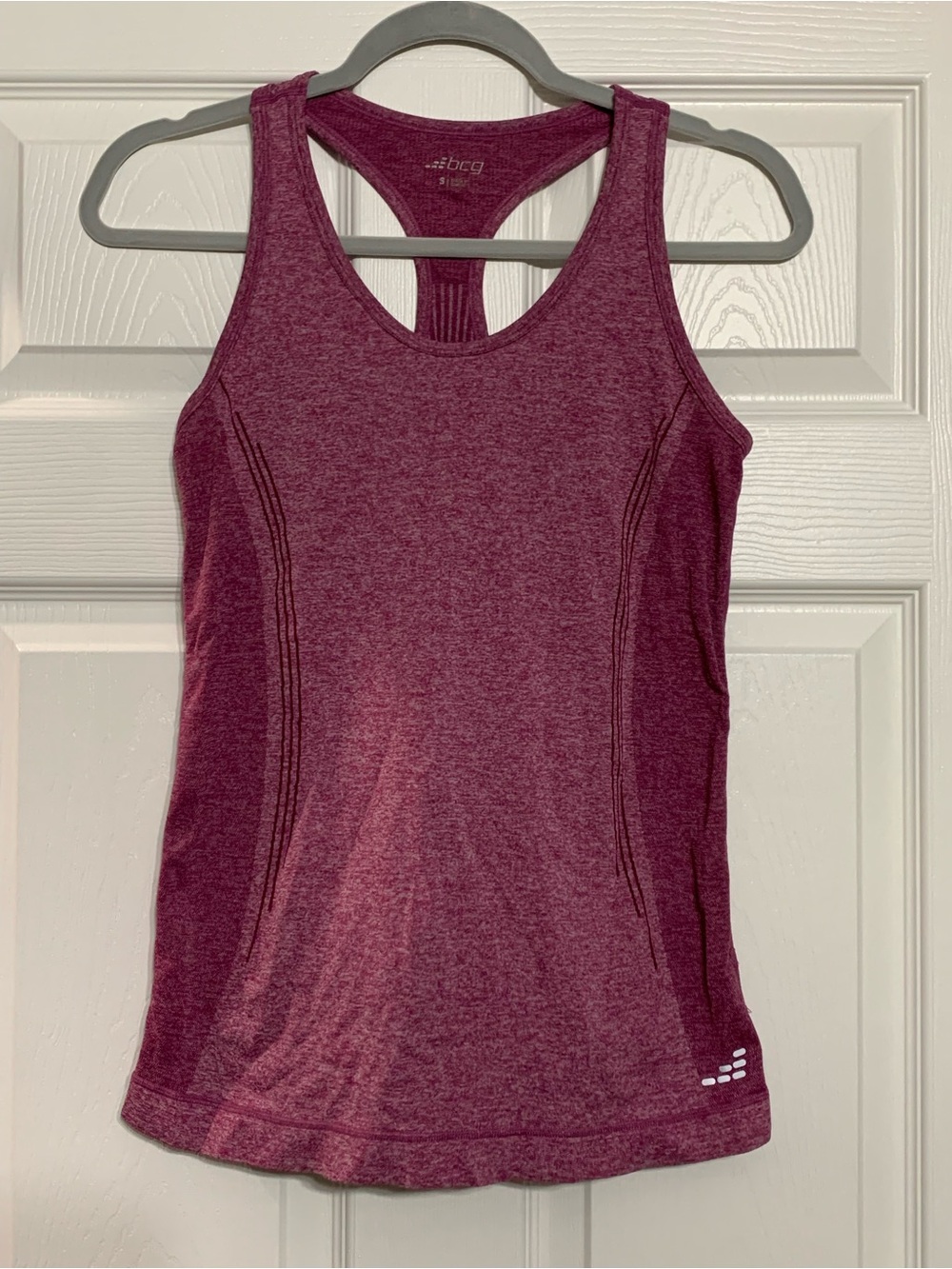 bcg Raspberry Heather Racerback Tank